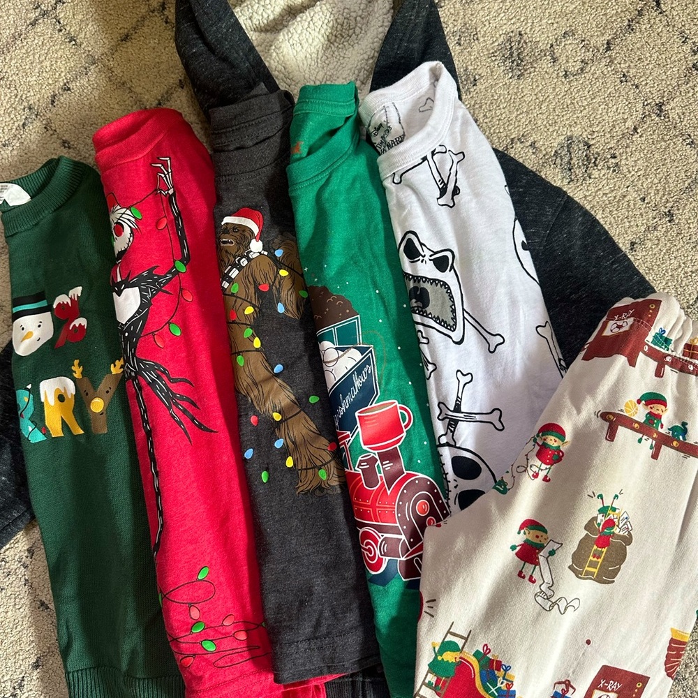 Boys Winter Holiday 4T-5T Clothing Mystery Box - 7 pieces
